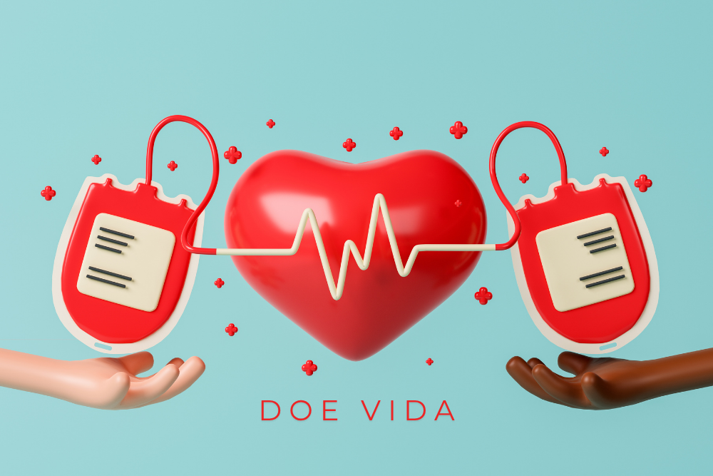 Junho-Vermelho | Doação de Sangue: Um Gesto Que Pode Salvar Até 4 Vidas. Doe Sangue, Doe Vida!